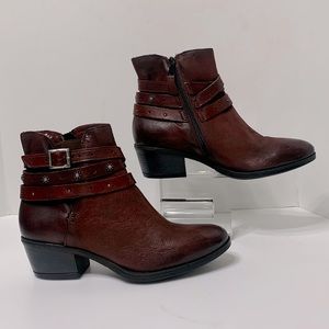 Miz Mooz burgundy wine ankle boot EU41
